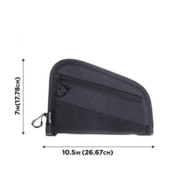 Allen Company Pistol Case 2 Allen Company 9 inch Auto-Fit 2.0 Handgun Case, Black