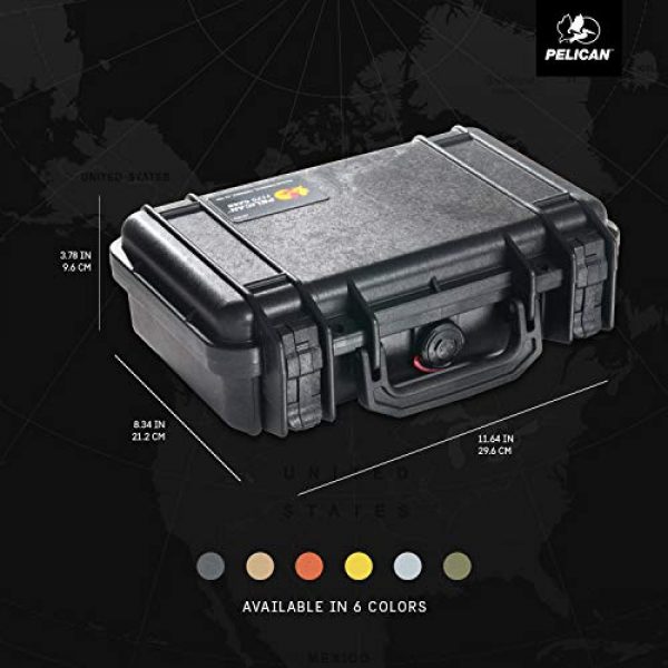 Pelican Pistol Case 5 Pelican 1170 Case With Foam (Black)