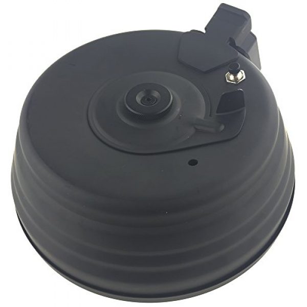 SportPro Airsoft Gun Magazine 6 SportPro CYMA 2500 Round Metal Electric Drum Magazine for AEG AK47 AK74 Airsoft - Black