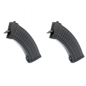 Airsoft Shopping Mall Airsoft Gun Magazine 1 Airsoft Shooting Gear CYMA 2pcs 550rd Hi-Cap Bulgarian Waffle Mag Magazine For AK Series Black