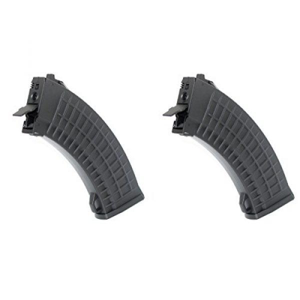 Airsoft Shopping Mall Airsoft Gun Magazine 1 Airsoft Shooting Gear CYMA 2pcs 550rd Hi-Cap Bulgarian Waffle Mag Magazine For AK Series Black