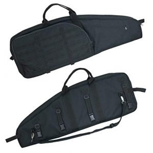 Flying Circle Rifle Case 1 Flying Circle Gear Scoped Carbine Case - MOLLE Compatible - Extra Thick Padding - Locking Zippers on Weapon Compartment - Holds Carbine Rifles Up To 33.5" in Length - 35" x 12.5" x 2.5"