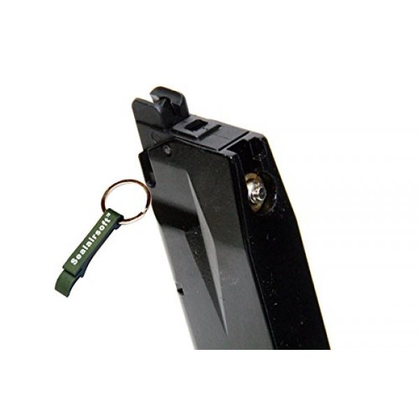 WE Airsoft Gun Magazine 2 WE 25rds Airsoft Gas Magazine Marui F226 P226 E2 Series GBB Black -Mobile Ring Included