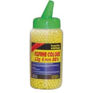 Flying Colors Airsoft BB 1 2000-ct. .12g Flying Colors Round Loader Bottle, YELLOW