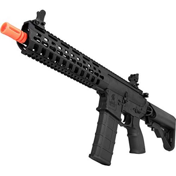 Lancer Tactical Airsoft Rifle 5 Lancer Tactical 10.5" Rapid Deployment Carbine M4 RDC Airsoft AEG Rifle Low Speed Black
