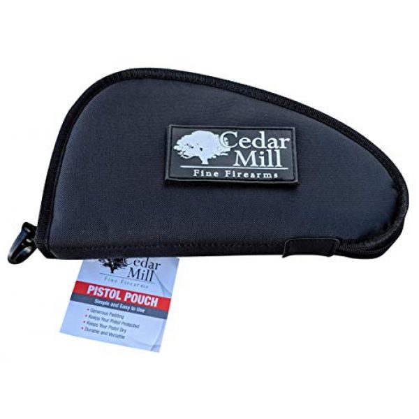 Cedar Mill Fine Firearms Pistol Case 5 Cedar Mill Fine Firearms - Deluxe Tactical Soft Pistol Gun Rug Case | Thick Double Padding