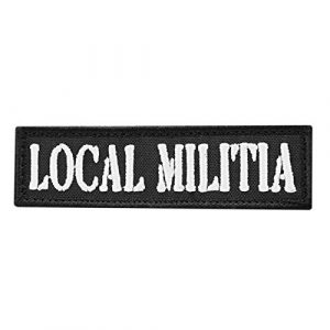 LEGEEON Airsoft Morale Patch 1 LEGEEON Local Militia US 1x3.5 America 2A Three Percenter Revolution Morale Tactical Fastener Cap Patch