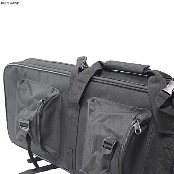 Fouos Rifle Case 6 FOUOS 85cm Tactical Rifle Case, Military Rifle Storage Case, M4 Gun Bag Adjustable Shoulder Strap Gun Bag Pistol Airsoft Backpack for Hunting,
