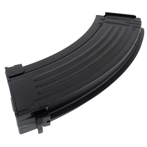 SportPro Airsoft Gun Magazine 7 SportPro Jing Gong 520 Round Flash Metal High Capacity Flash Magazine for AEG AK47 AK74 Airsoft - Black