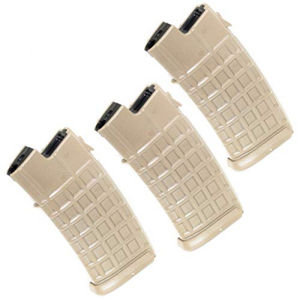 Airsoft Gang Airsoft Gun Magazine 1 Airsoft Parts Battleaxe 3pcs 330rd Map Hi-Cap Magazine for JG Classic Army Tokyo Marui AUG Tan