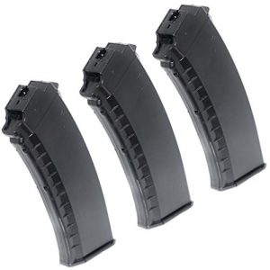 Airsoft Gang Airsoft Gun Magazine 1 Airsoft Parts 3pcs 60rd Mid-Cap Magazine for Tokyo Marui Next Gen AK AEG Black