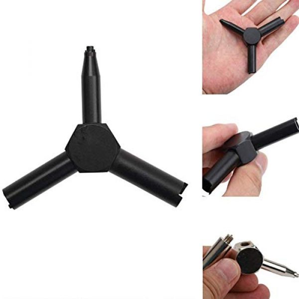 SKTOP Airsoft Gun Magazine Wrench 2 SKTOP Multi-Functional Triangle Valve Key Wrench, Magazine Charging Tool Compatible for KSC/WA/Gas