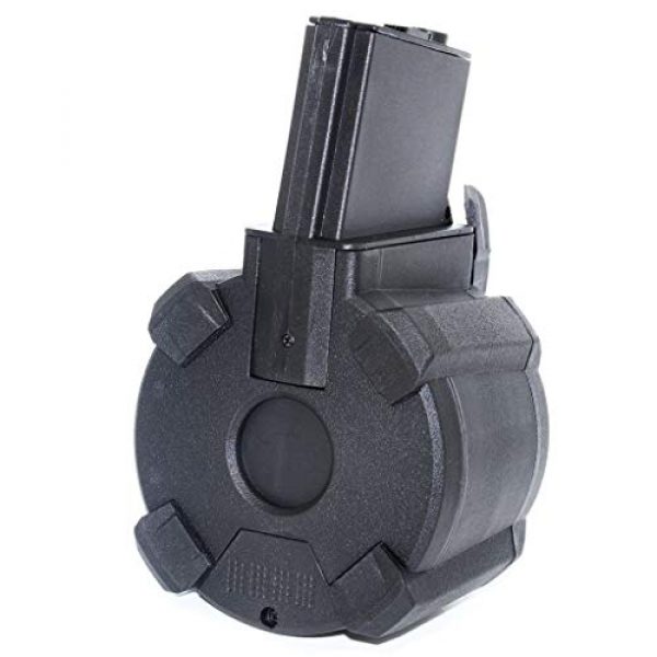 Generic Airsoft Gun Magazine 2 Airsoft Spare Parts Battleaxe 1400rd Electric Drum Mag Magazine for 416 M4 M16 AEG
