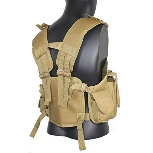 Yoghourds Airsoft Tactical Vest 5 Yoghourds Tactical Vest for Men Airsoft Guns Vest Adjustable Outdoor Combat Training Vest Ultra-Light Breathable for Adults in Hunting Fishing CS Field