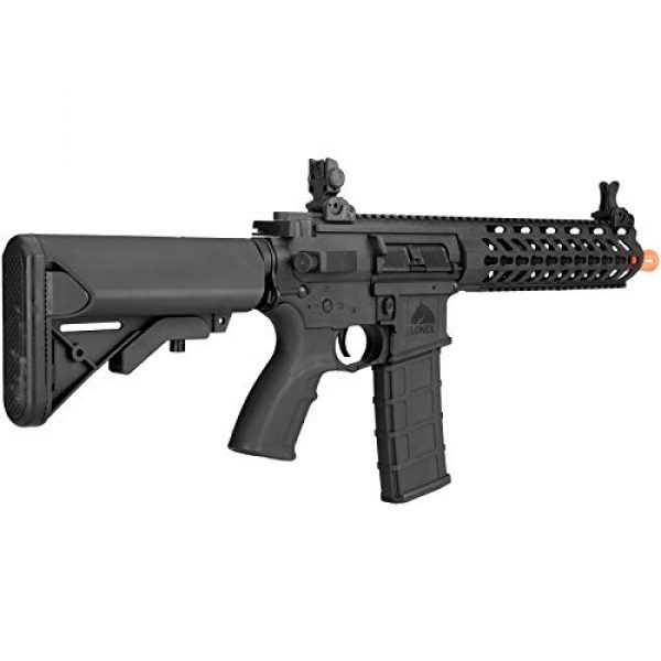 Lancer Tactical Airsoft Rifle 4 Lancer Tactical 10.5" Rapid Deployment Carbine M4 RDC Airsoft AEG Rifle Low Speed Black