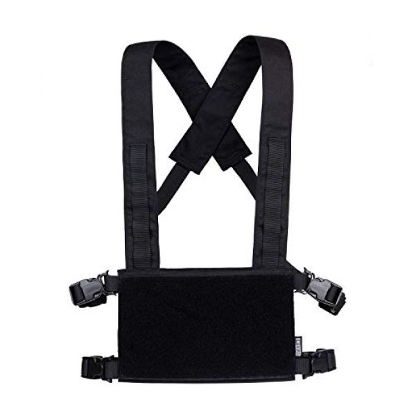 OneTigris Airsoft Tactical Vest 6 OneTigris Black Tactical Vest & Chest Rig Set