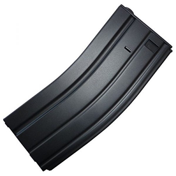 TOMTAC Airsoft Gun Magazine 1 TOMTAC Airsoft M4 Scar HI Cap Magazine MAG 300RDS Winding Wheel AEG Black Metal @ Helmet World