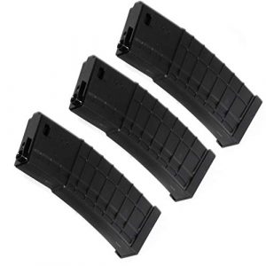 Generic Airsoft Gun Magazine 1 Airsoft Spare Parts CYMA 3pcs 150rd Plastic Waffle Mag Mid-Cap Magazine for CYMA, APS, D-Boys, JG, Golden Eagle, E&C, G&P, ICS, Classic Army, Tokyo Marui M4 M16 Series AEG Black