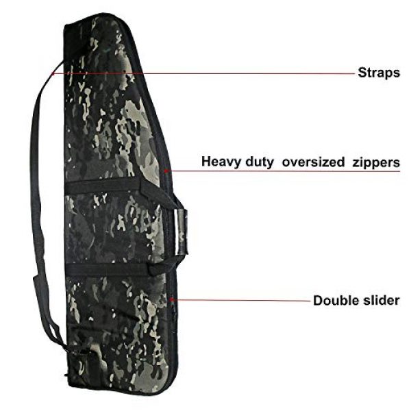ARMYCAMO Rifle Case 5 ARMYCAMOUSA Rifle Bag Outdoor Tactical Carbine Cases Water dust Resistant Long Gun Case Bag with Five Magazine Pouches for Hunting Shooting Range Sports Storage and Transport