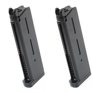 Airsoft Shopping Mall Airsoft Gun Magazine 1 Airsoft Shooting Gear ARMY 2pcs 27rd Mag Magazine For R26 1911 GBB Pistol Black