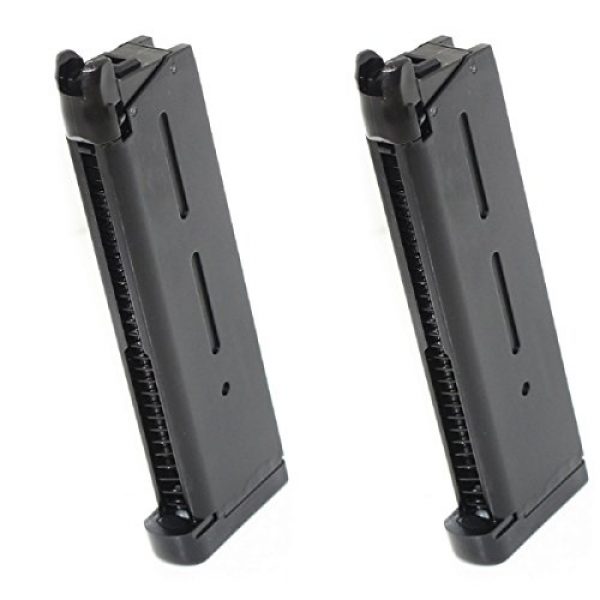 Airsoft Shopping Mall Airsoft Gun Magazine 1 Airsoft Shooting Gear ARMY 2pcs 27rd Mag Magazine For R26 1911 GBB Pistol Black
