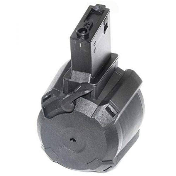 Generic Airsoft Gun Magazine 1 Airsoft Spare Parts Battleaxe 1400rd Electric Drum Mag Magazine for 416 M4 M16 AEG