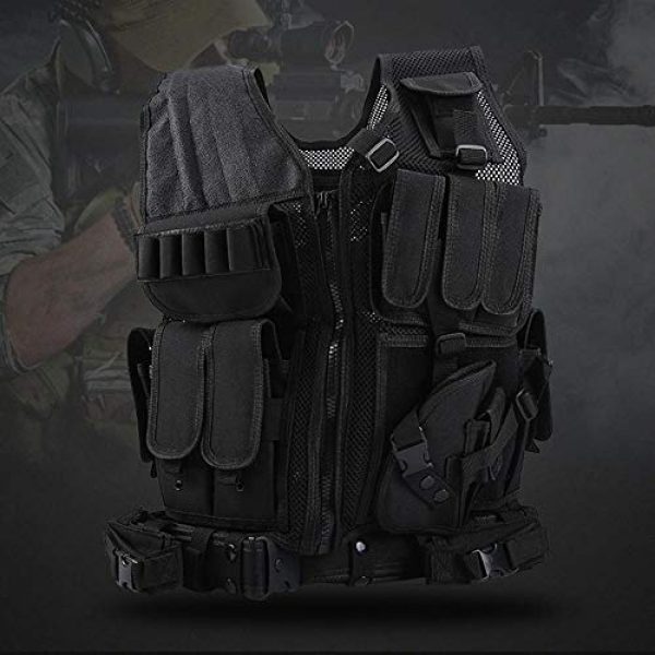 BGJ Airsoft Tactical Vest 5 BGJ Military Equipment Tactical Vest Airsoft Vest war Game Army Training Paintball Combat Protective Vest SWAT Fishing Police Vest