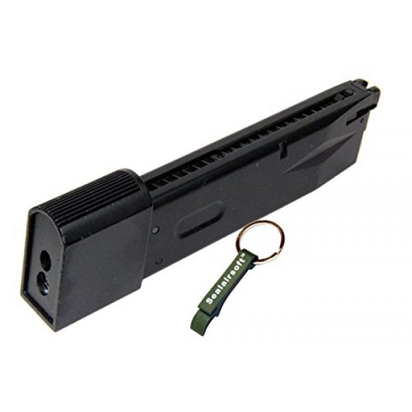 WE Airsoft Gun Magazine 1 WE 26rds Airsoft Gas Magazine HK3P Samuri Edge MOD Biohazard M9 -Mobile Ring Included