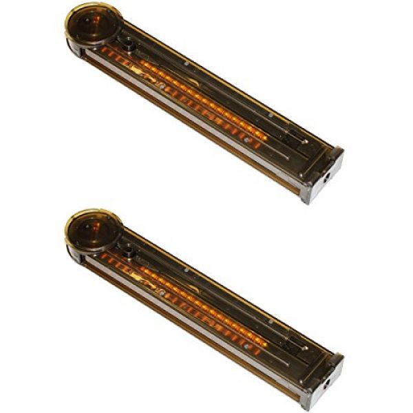 Airsoft Shopping Mall Airsoft Gun Magazine 1 Airsoft Shooting Gear 2pcs Pack Army Force 68rd Standard Magazine for P90 Series AEG
