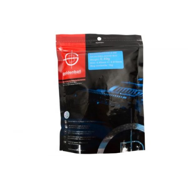 GoldenBall Airsoft BB 1 GoldenBall 0.40g Biodegradable ProSlick Series Professional Sport Airsoft 6mm JDM Spec Japanese Domestic Market Grade Performance BBS - Black - 2500rd Bag