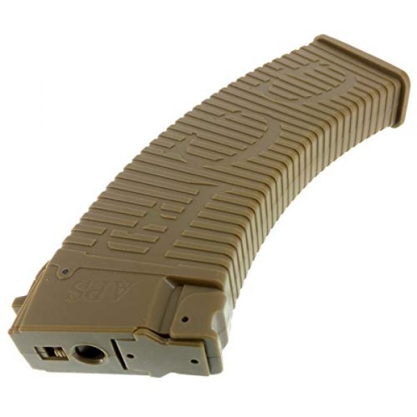 SportPro Airsoft Gun Magazine 6 SportPro APS 500 Round Polymer Thermold Waffle High Capacity Magazine for AEG AK47 AK74 Airsoft - Dark Earth