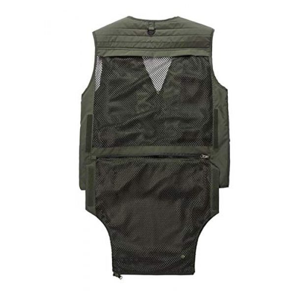 DAFREW Airsoft Tactical Vest 5 DAFREW Casual Vest Outdoor Photography Vest Four Seasons Fishing Travel Vest Grid Vest (Color : Khaki, Size : L)