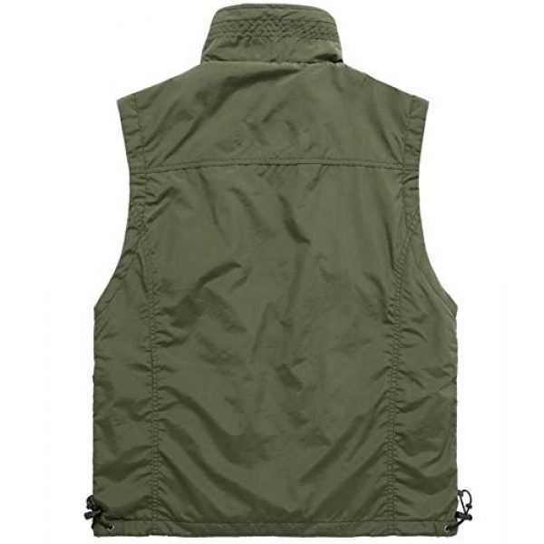 DAFREW Airsoft Tactical Vest 2 DAFREW Casual Vest Thin Section Spring and Autumn Vest Men's Multi-Pocket Outdoor Photography Vest Middle-Aged Vest (Color : Khaki, Size : M)