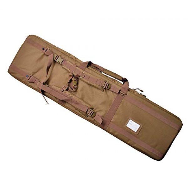 Explorer Cases Rifle Case 4 Explorer 3 Rifles Case Padded Long Tactical Carrying Military Backpack Bag with YKK Zippers with Storage MOLLE Pouches