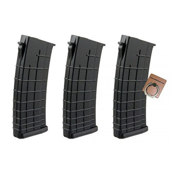 CYMA Airsoft Gun Magazine 1 CYMA 450rd Bularia Airsoft Magazine For Marui Std AK47 AK74 AEG X 3PCS -Mobile Ring Included