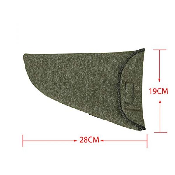 TOURBON Pistol Case 4 TOURBON 2 Pieces Tactical Gun Sleeve Pistol Sock 10" Handgun Storage Case
