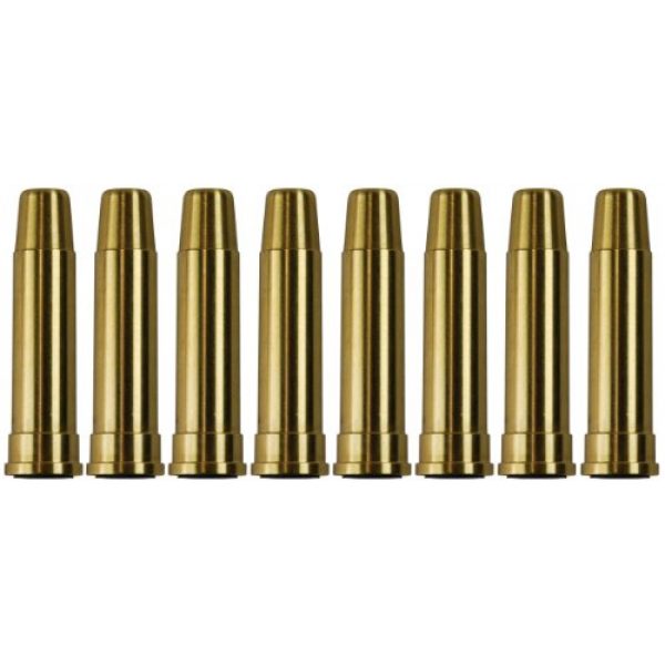 UHC Airsoft Gun Magazine 1 UHC MUG134BRASS Metal Airsoft Shells Magazines for Gas Revolvers 8 Pieces