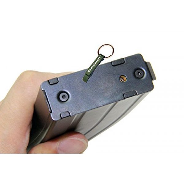 KJW Airsoft Gun Magazine 4 KJ Works 30rds Airsoft 6mm GAS Tanio Koba V2 Magazine For M4 Series GBB Black -Mobile Ring Included