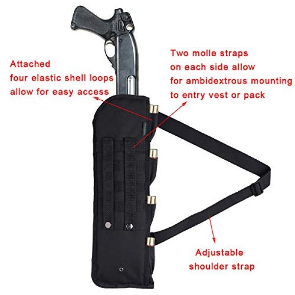 Kylebooker Rifle Case 3 Kylebooker Tactical Pistol Grip Short Shotgun Scabbard Holster (Black)