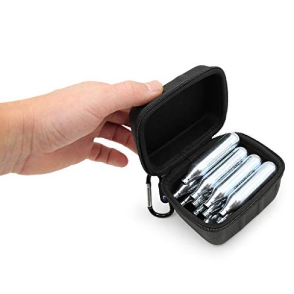 CASEMATIX Air Gun CO2 Holder 7 CASEMATIX CO2 Cartridges 12g Holder Case Fits 8 16 12 Gram CO2 Cartridge Refills for Crosman, Umarex, Daisy, Leland and More Air Rifle, Air Pistol and Airsoft Pellet Gun C02 Cartridges for BB Gun