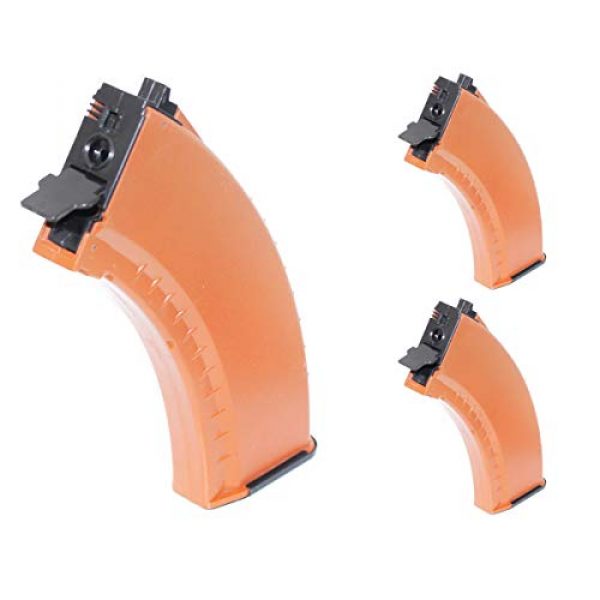 Airsoft Shopping Mall Airsoft Gun Magazine 1 Airsoft Shooting Gear CYMA 3pcs 550rd Hi-Cap Magazine for CYMA Tokyo Marui Jing Gong JG Classic Army ICS AK Series AEG Orange