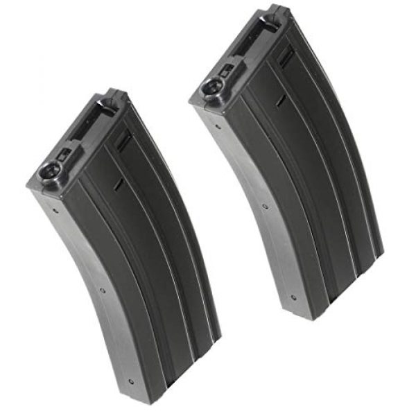 Airsoft Gang Airsoft Gun Magazine 1 Airsoft Parts APS 2pcs 300rd Hi-Cap Magazine for APS M4 M16 UAR Tokyo Marui Matrix G&P CYMA E&C D-Boys M4 M16 Series AEG Black