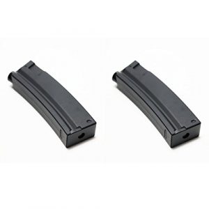Airsoft Shopping Mall Airsoft Gun Magazine 1 Airsoft Shooting Gear 2pcs Pack CYMA 65rd Mid-Cap Short Magazine for MP5 Series AEG Black