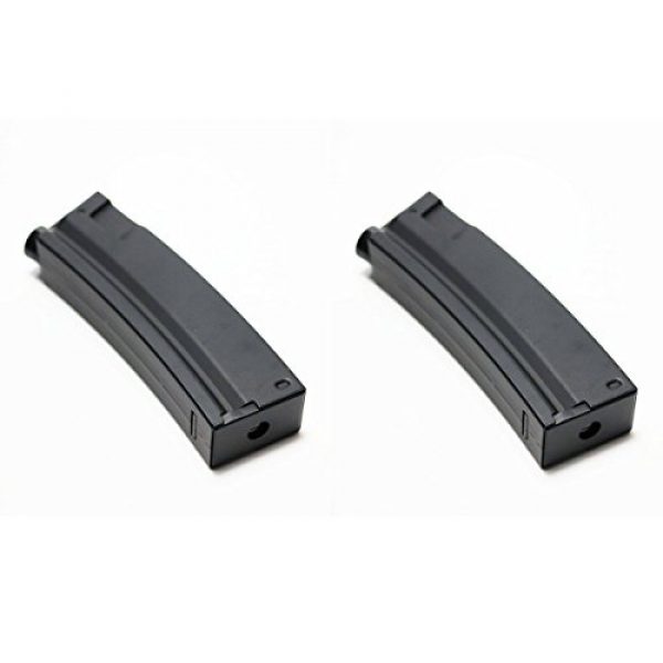 Airsoft Shopping Mall Airsoft Gun Magazine 1 Airsoft Shooting Gear 2pcs Pack CYMA 65rd Mid-Cap Short Magazine for MP5 Series AEG Black