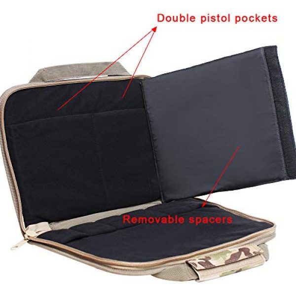 Waxaya Pistol Case 3 Waxaya Tactical Double Pistol Case Soft Range Bags for Handguns