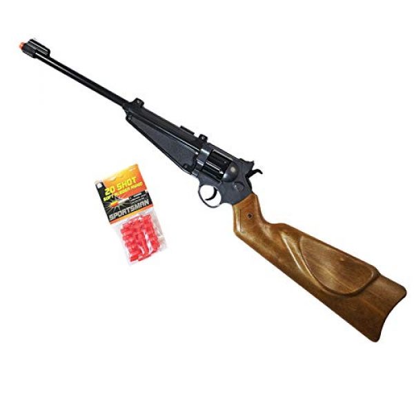 Parris Air Rifle 1 Parris Airsoft Replica 8 Shot Rifle Working Hammer with 20 Piece Soft Rubber BBS