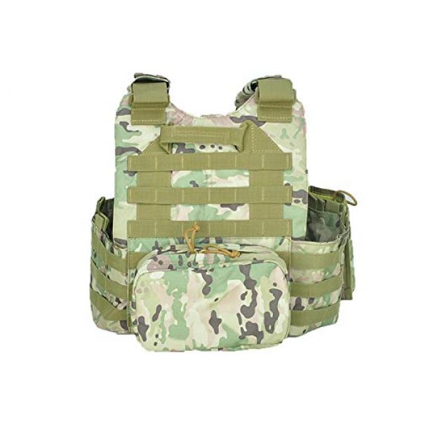 BGJ Airsoft Tactical Vest 4 BGJ Military Tactical Vest Army Airsoft Molle Vest CS Game Combat Gear Outdoor Various Accessory Kit Hunting Clothing Vest Multicam