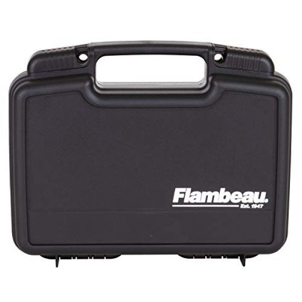 Flambeau Outdoors Pistol Case 1 Flambeau Outdoors 1011 Safe Shot 10" Pistol Pack Case, Portable Firearm Storage Accessory