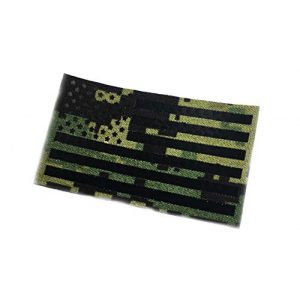Empire Tactical USA Airsoft Morale Patch 1 FORWARD IR Large 5x3" AOR2 USA American Flag Infrared Tactical Morale Hook/Loop Patch