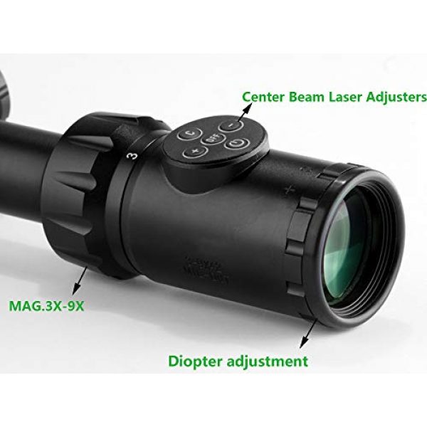 Marcool Rifle Scope 5 Marcool AK Riflescopes 3-18x50 FFP HD Glass Aim Red Dot Tactical Hunting Optical Sight Rifle Scope